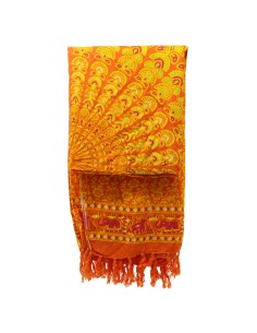 Pareo mandala – Orange & vert citron