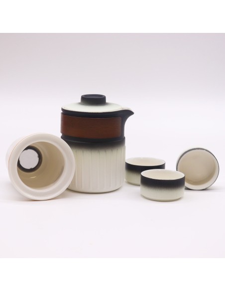 Service à thé nomade – Trois amis (théière & 3 tasses)