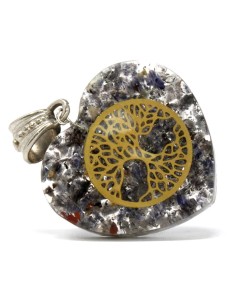 Pendentif orgonite cœur Arbre de Vie