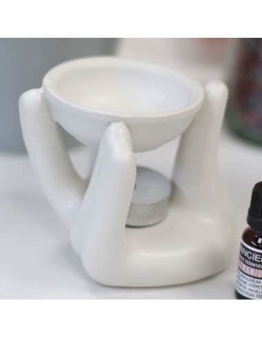 Brûle-parfum Anges amis – Blanc