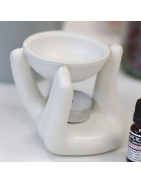 Brûle-parfum Anges amis – Blanc