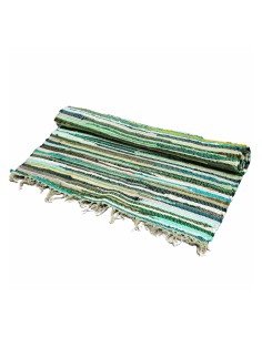 Grand tapis chiffon premium – Verts naturels