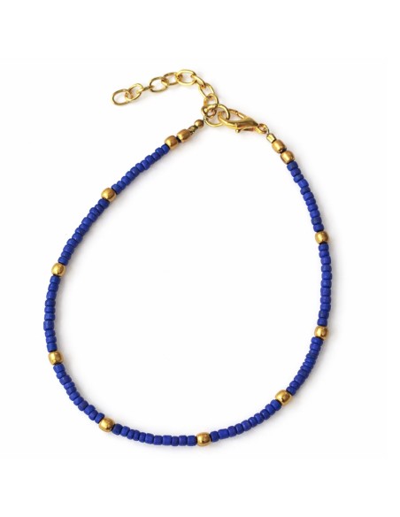Chevillère lapis-lazuli népalaise – Expression calme