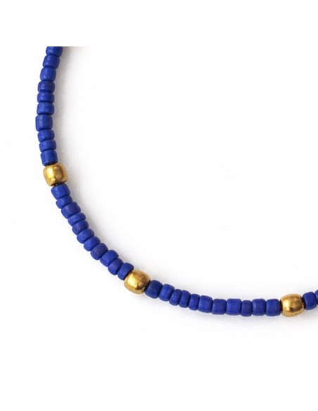 Chevillère lapis-lazuli népalaise – Expression calme