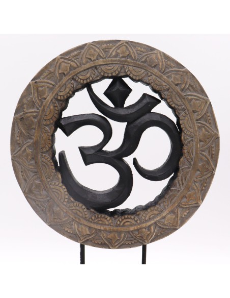 Coffret Bouddha Feng Shui Om – Noir & gris