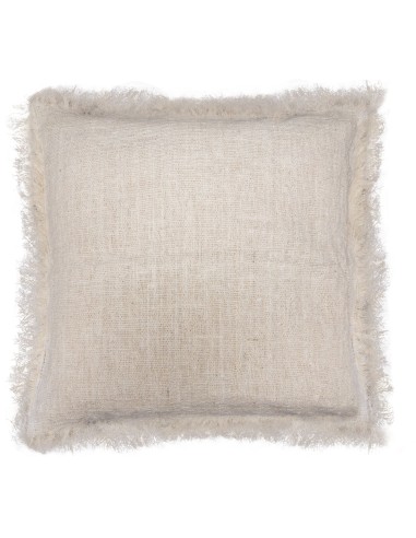 Housse de coussin en lin à franges – Esprit naturel