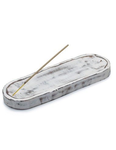Grand plateau porte?encens – Classique patiné