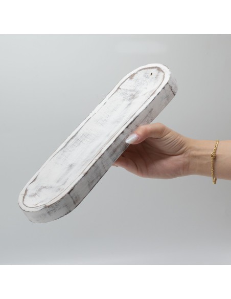 Grand plateau porte?encens – Classique patiné