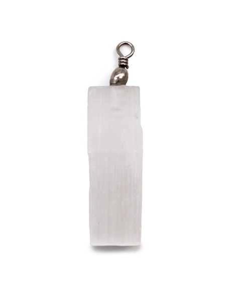 Pendentif en sélénite naturelle – Clarté spirituelle
