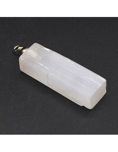 Pendentif en sélénite naturelle – Clarté spirituelle
