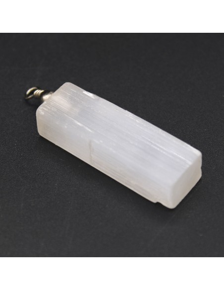 Pendentif en sélénite naturelle – Clarté spirituelle