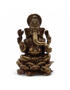 Statuette Ganesha en laiton – Chance & protection