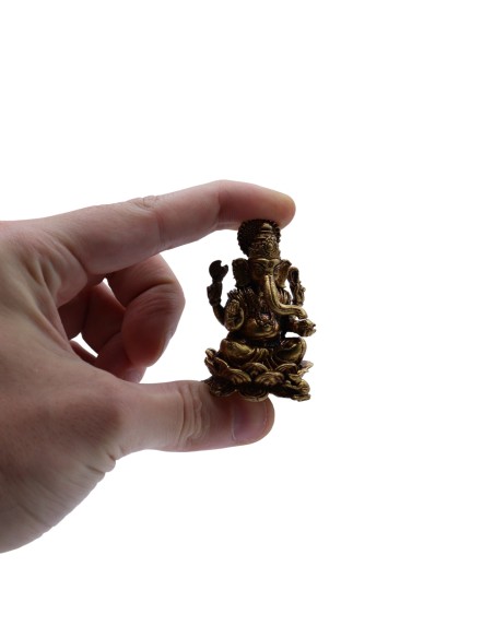 Statuette Ganesha en laiton – Chance & protection