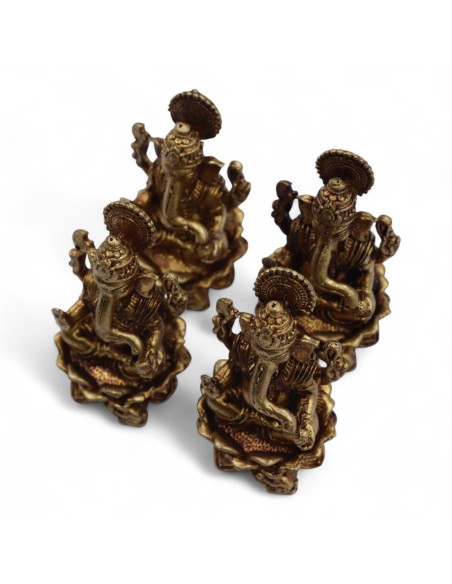 Statuette Ganesha en laiton – Chance & protection