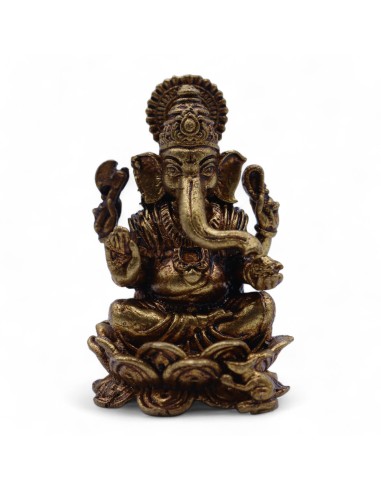 Statuette Ganesha en laiton – Chance & protection