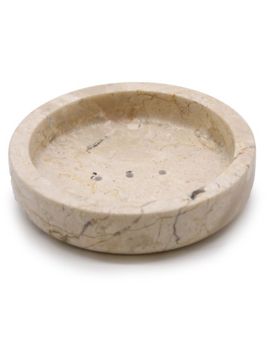 Porte-savon en marbre – Rond miel