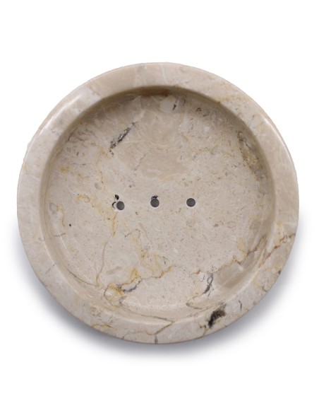 Porte-savon en marbre – Rond miel