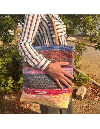 Grand sac en tapis recyclés – Tons lavande