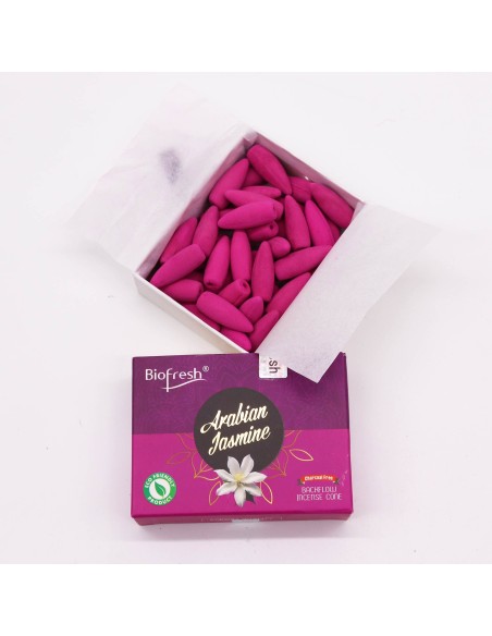 Cônes d’encens à reflux Biofresh – Jasmin d’Arabie (40 cônes)