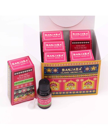 Huile parfumée d’Inde Banjara – Rose sauvage