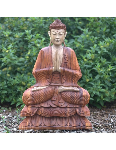 Statue Bouddha sculptée à la main – Accueil & sérénité