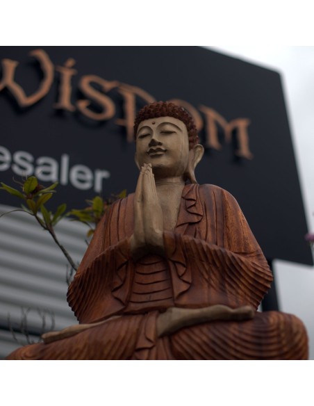 Statue Bouddha sculptée à la main – Accueil & sérénité