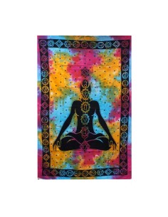 Colcha en coton Bouddha Chakra – Harmonie énergétique