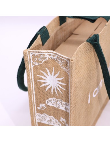 Grand sac en jute Hop Hare – «?Je suis brillante?»