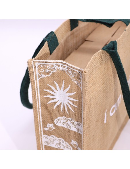 Grand sac en jute Hop Hare – «?Je suis brillante?»