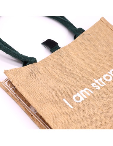 Grand sac en jute Hop Hare – «?Je suis brillante?»