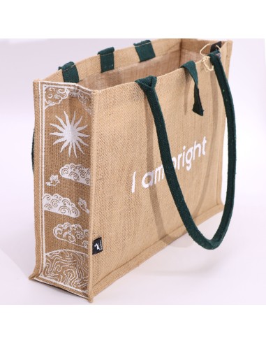 Grand sac en jute Hop Hare – «?Je suis brillante?»