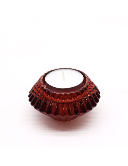 Photophore fleur réversible – Rouge vampire