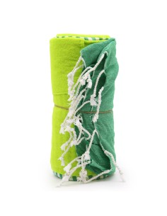 Serviette?paréo en coton – Vert pique?nique