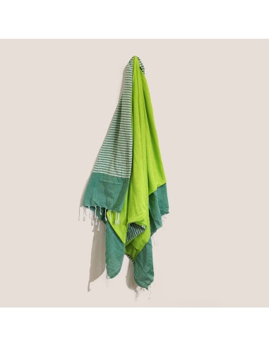 Serviette?paréo en coton – Vert pique?nique