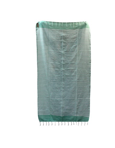 Serviette?paréo en coton – Vert pique?nique