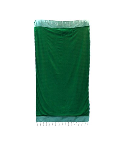 Serviette?paréo en coton – Vert pique?nique