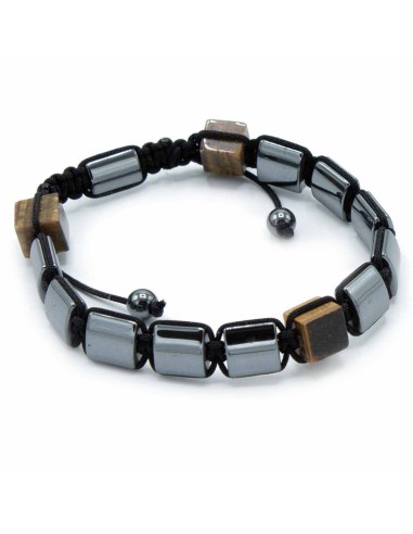 Bracelet magnétique Shamballa – Œil de tigre