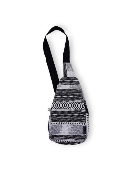 Sac bandoulière jacquard naturel – Caravane urbaine