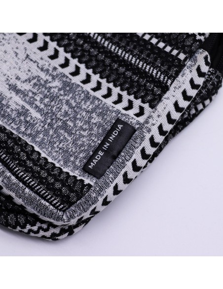 Sac bandoulière jacquard naturel – Caravane urbaine