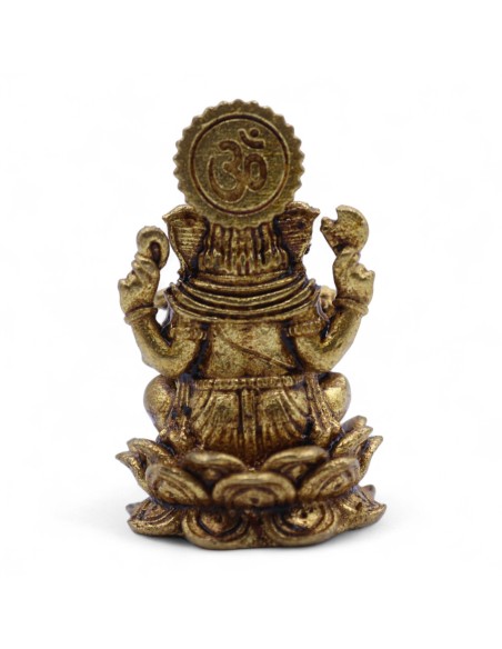 Mini statuette Ganesha en laiton – Chance intérieure