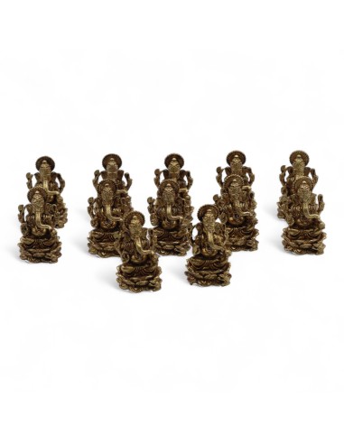 Mini statuette Ganesha en laiton – Chance intérieure