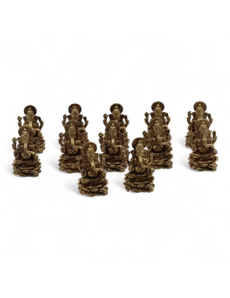 Mini statuette Ganesha en laiton – Chance intérieure