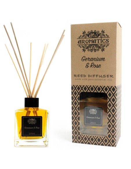Diffuseur à bâtonnets – Géranium & rose