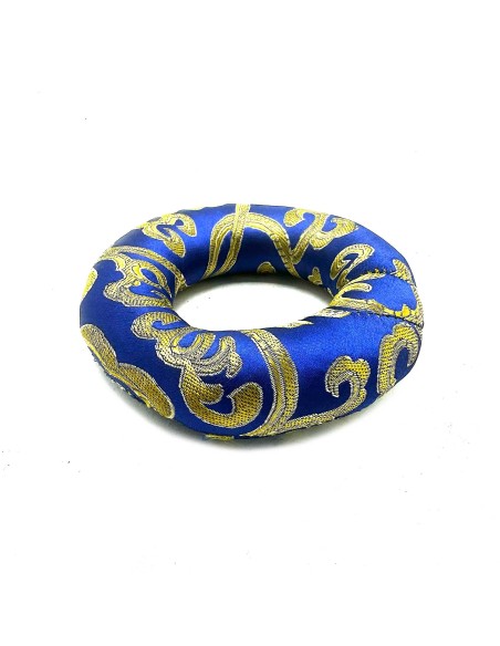 Coussin d’anneau pour bol tibétain – Bleu zen