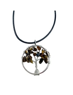 Pendentif Arbre de Vie en œil de tigre