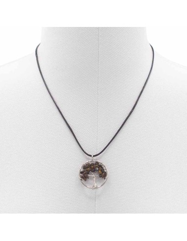 Pendentif Arbre de Vie en œil de tigre