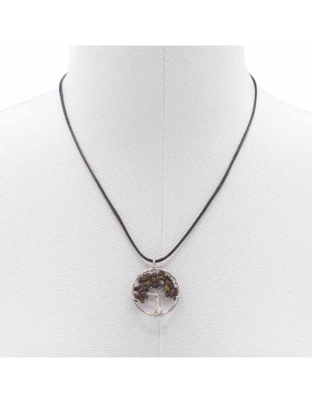 Pendentif Arbre de Vie en œil de tigre