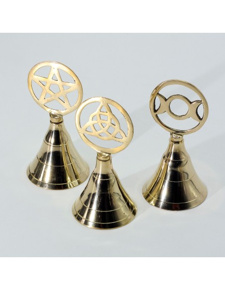 Cloche d’autel en laiton – Triquetra