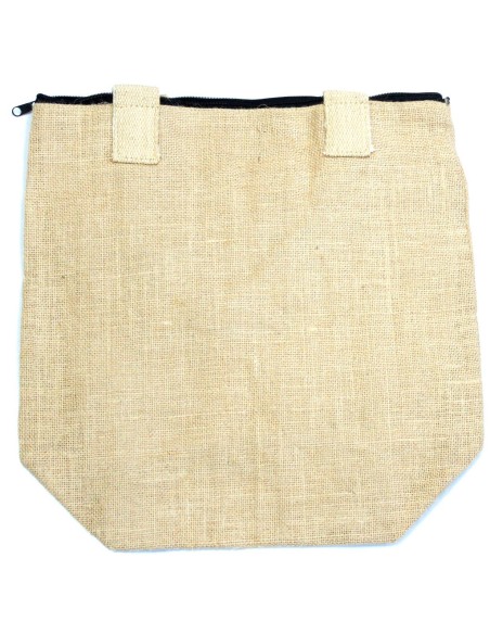 Sac cabas en jute écologique – Naturel sans motif