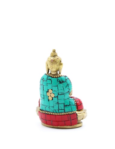 Figure de Bouddha en laiton – Geste de bénédiction